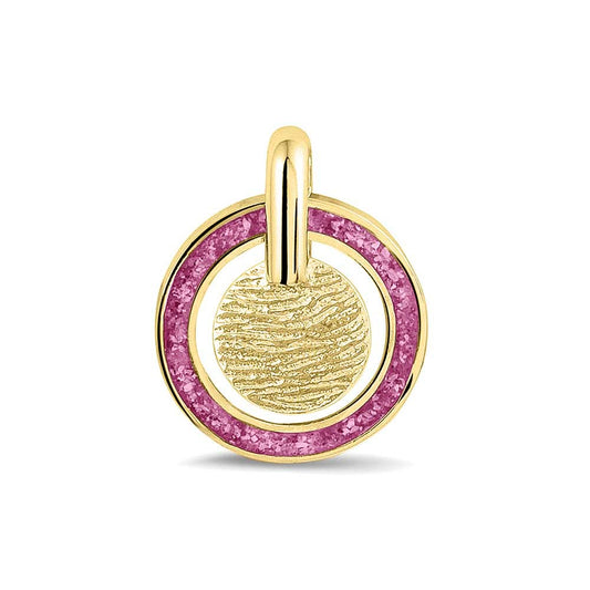Hanger voorzien van een vingerafdruk uit collectie gedenksieraden. Fluo