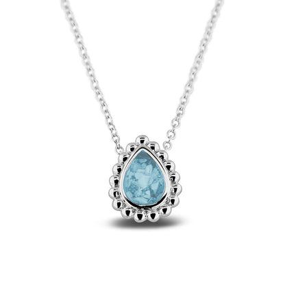 Ashanger, gedenksieraad, waar as en haar in verwerkt wordt.baby