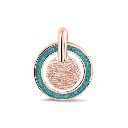 Hanger voorzien van een vingerafdruk uit collectie gedenksieraden. Aqua