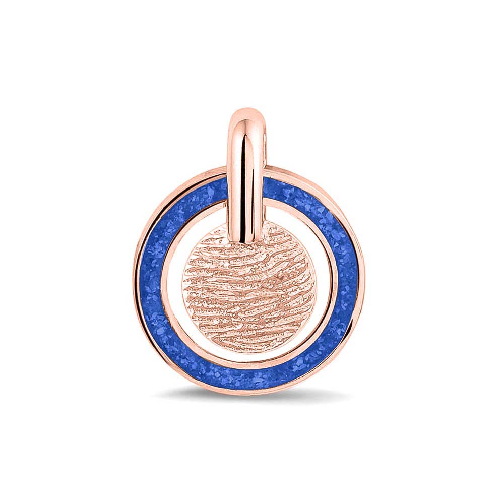 Hanger voorzien van een vingerafdruk uit collectie gedenksieraden. Blue