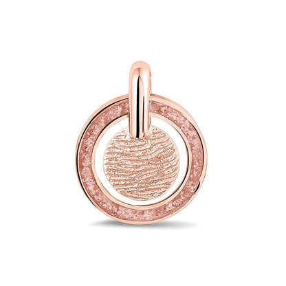 Hanger voorzien van een vingerafdruk uit collectie gedenksieraden. Blush