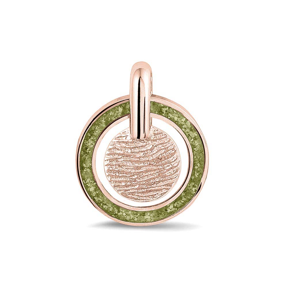 Hanger voorzien van een vingerafdruk uit collectie gedenksieraden. Olive