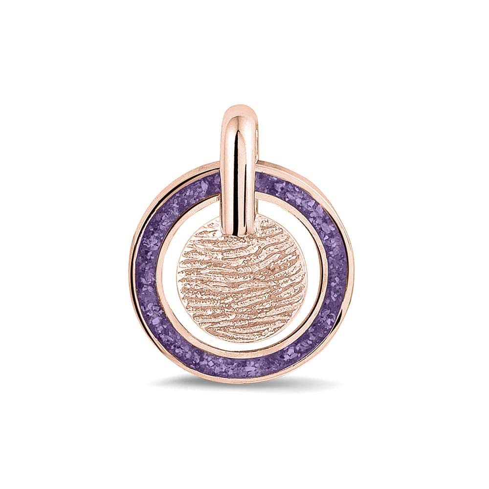 Hanger voorzien van een vingerafdruk uit collectie gedenksieraden. Purple