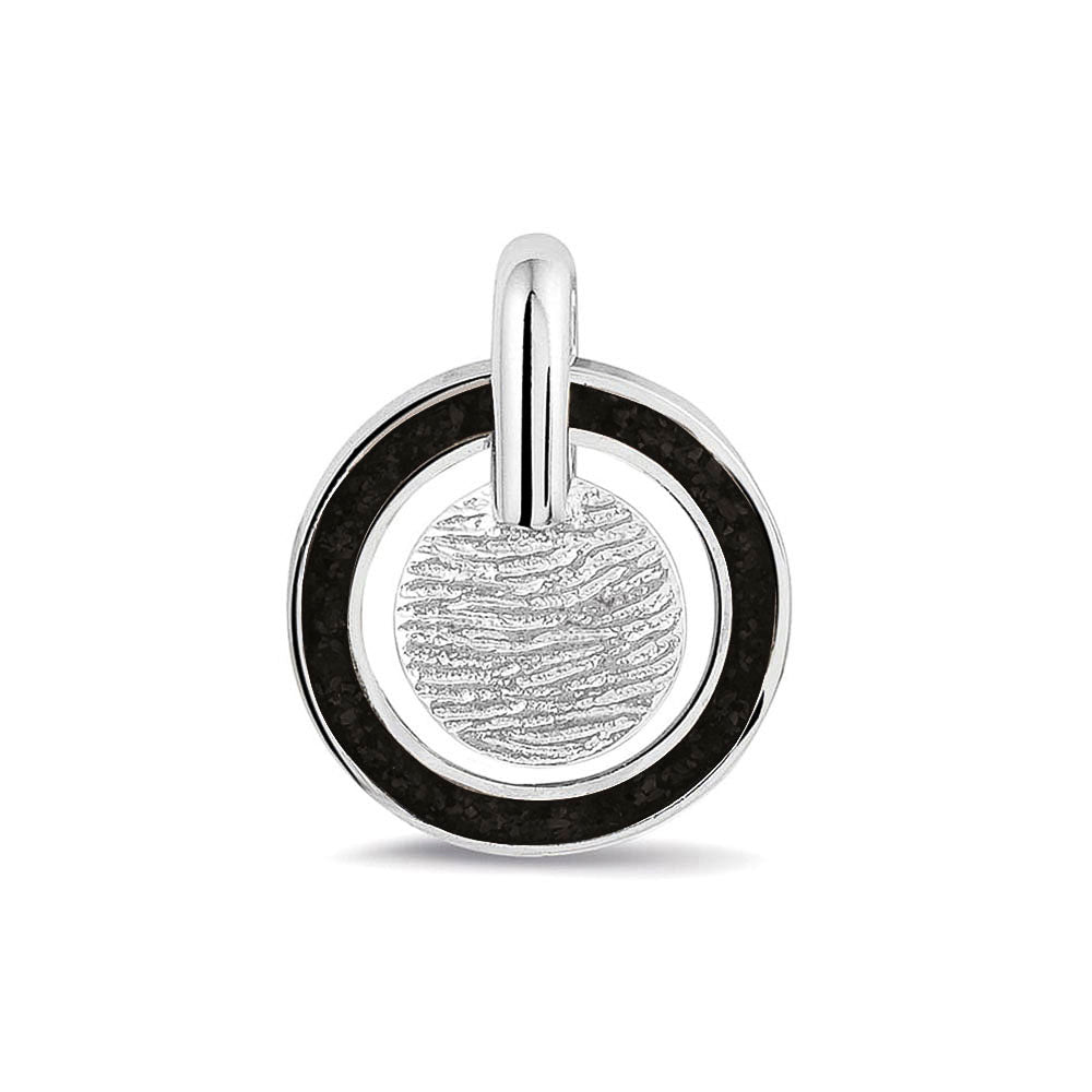 Hanger voorzien van een vingerafdruk uit collectie gedenksieraden. Black