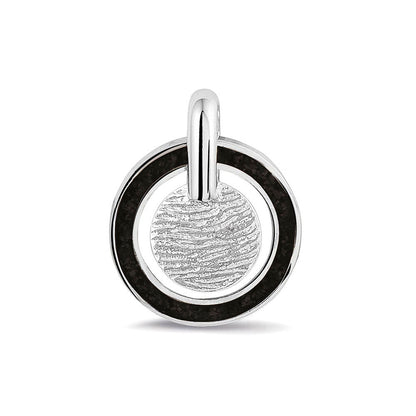 Hanger voorzien van een vingerafdruk uit collectie gedenksieraden. Black