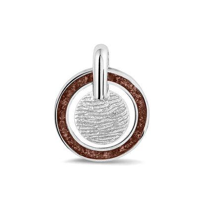 Hanger voorzien van een vingerafdruk uit collectie gedenksieraden. Brown