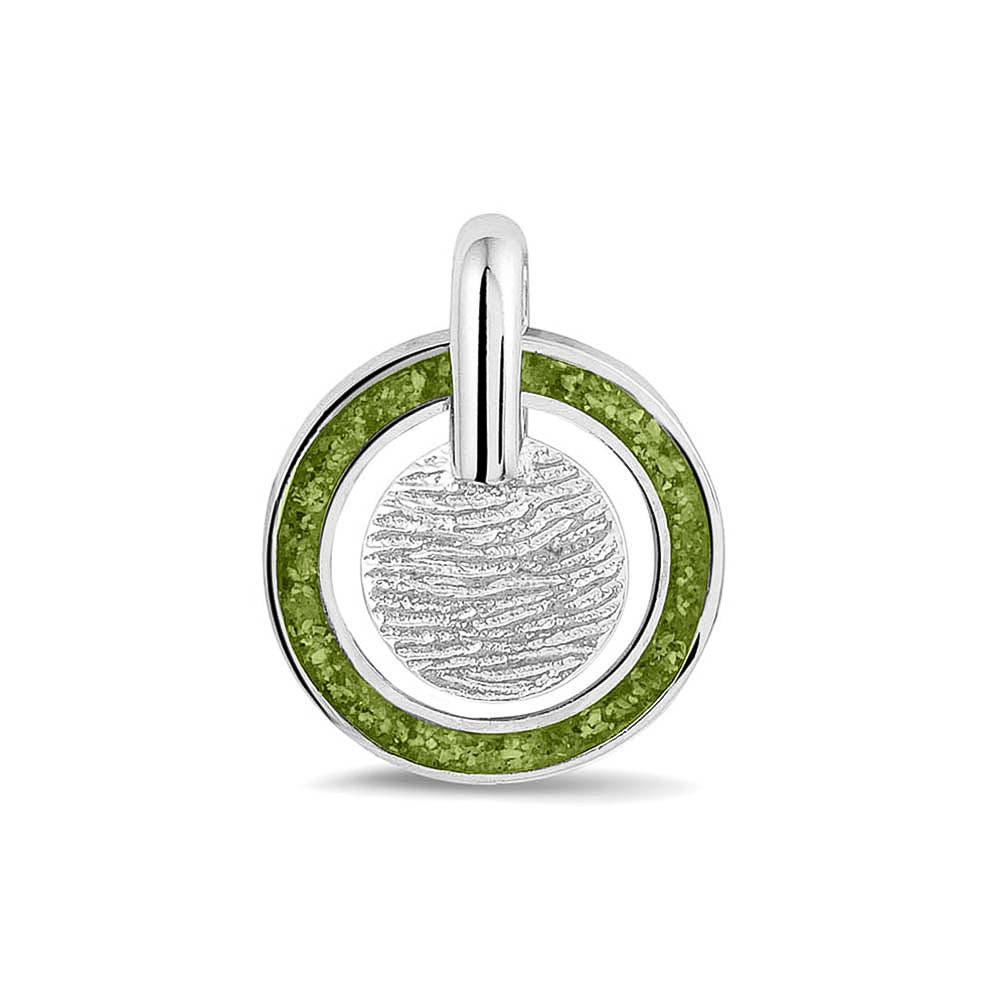 Hanger voorzien van een vingerafdruk uit collectie gedenksieraden. Green
