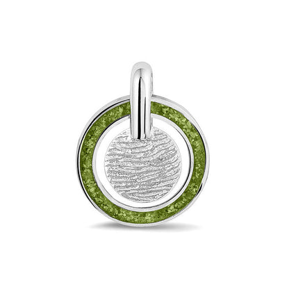 Hanger voorzien van een vingerafdruk uit collectie gedenksieraden. Green