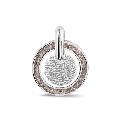 Hanger voorzien van een vingerafdruk uit collectie gedenksieraden. Silver