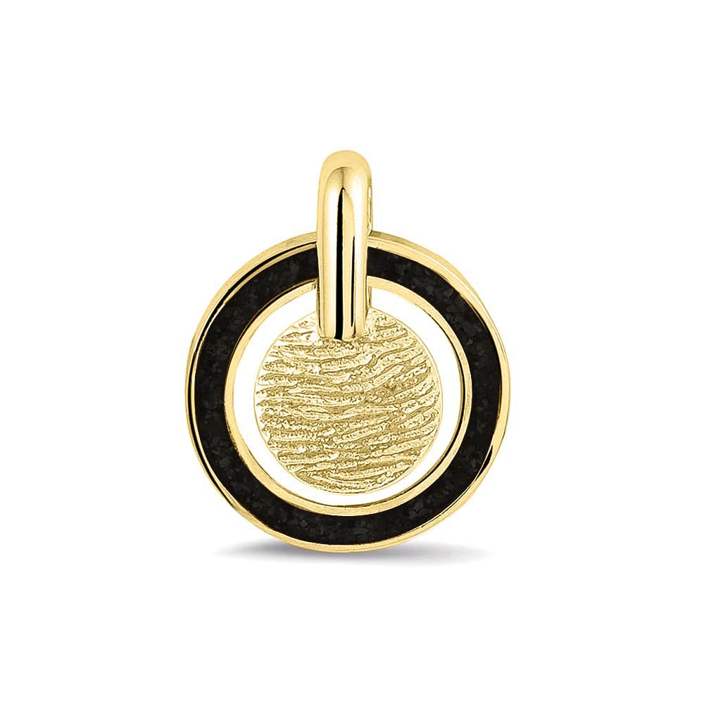 Hanger voorzien van een vingerafdruk uit collectie gedenksieraden. Black