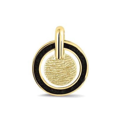 Hanger voorzien van een vingerafdruk uit collectie gedenksieraden. Black