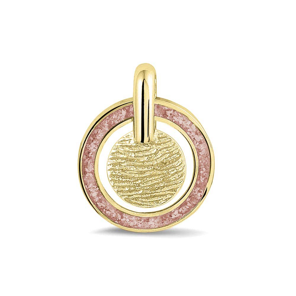 Hanger voorzien van een vingerafdruk uit collectie gedenksieraden. Blush
