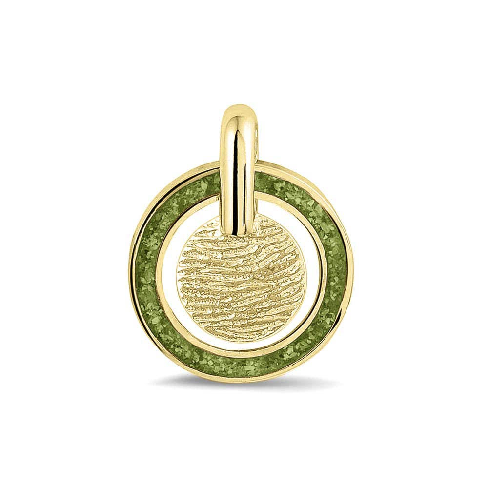Hanger voorzien van een vingerafdruk uit collectie gedenksieraden. Green