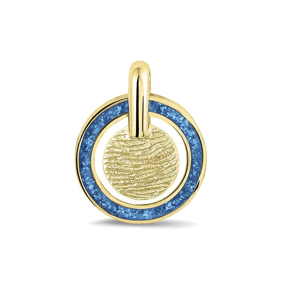 Hanger voorzien van een vingerafdruk uit collectie gedenksieraden. Marine