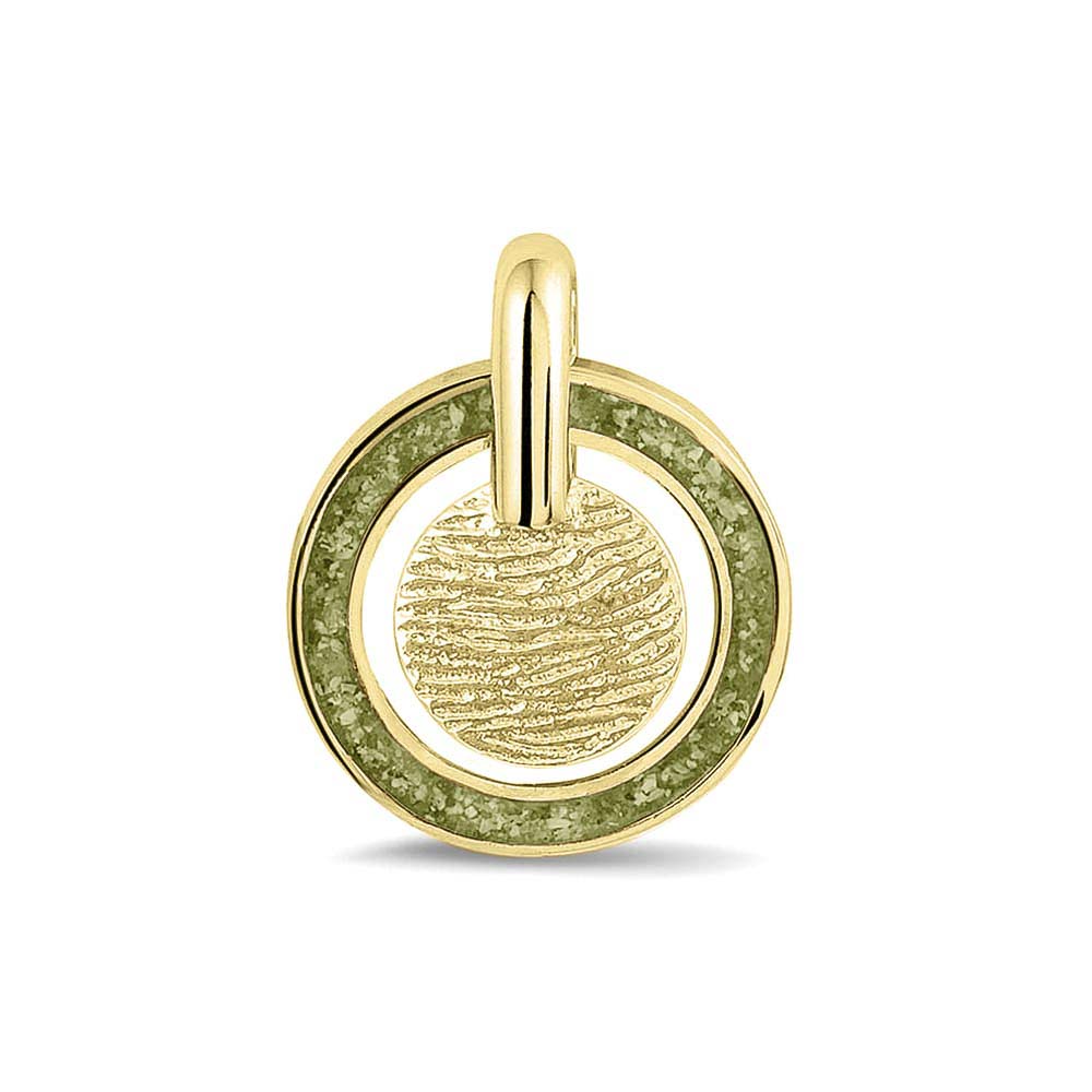 Hanger voorzien van een vingerafdruk uit collectie gedenksieraden. Olive