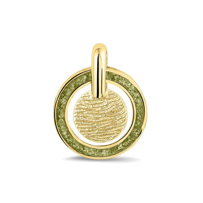 Hanger voorzien van een vingerafdruk uit collectie gedenksieraden. Olive
