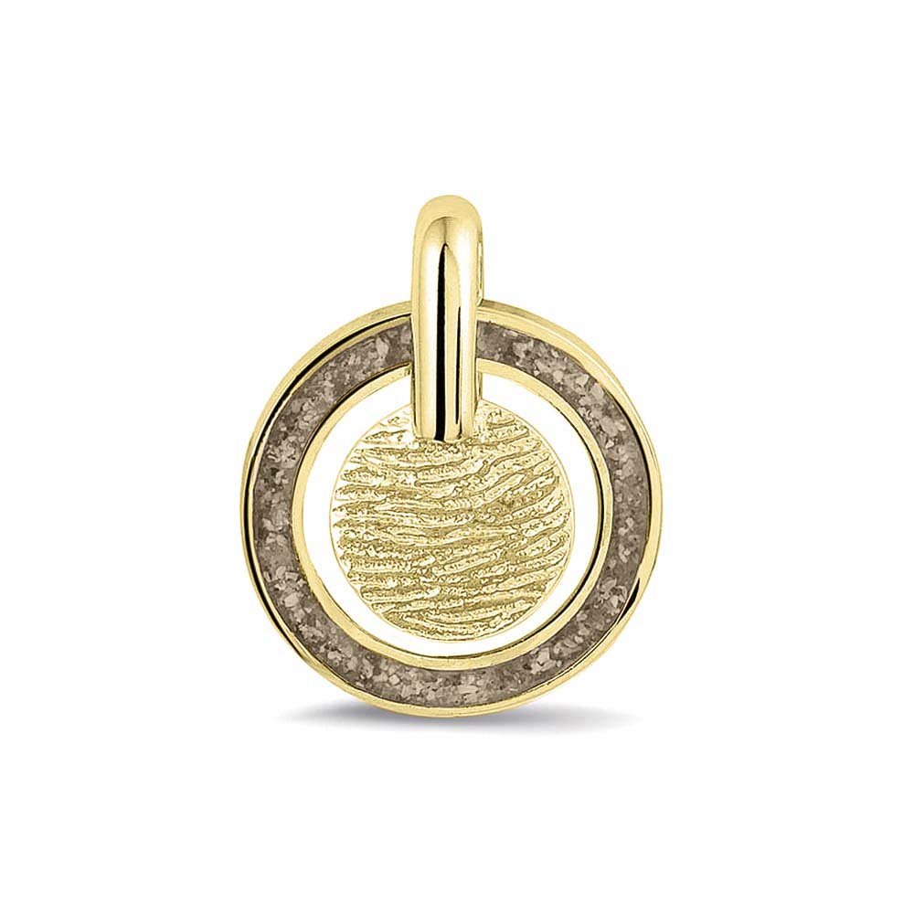 Hanger voorzien van een vingerafdruk uit collectie gedenksieraden. Transparent