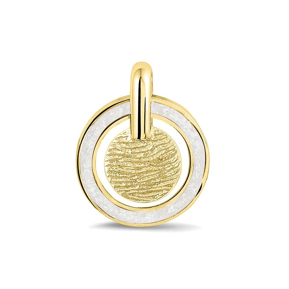 Hanger voorzien van een vingerafdruk uit collectie gedenksieraden. White