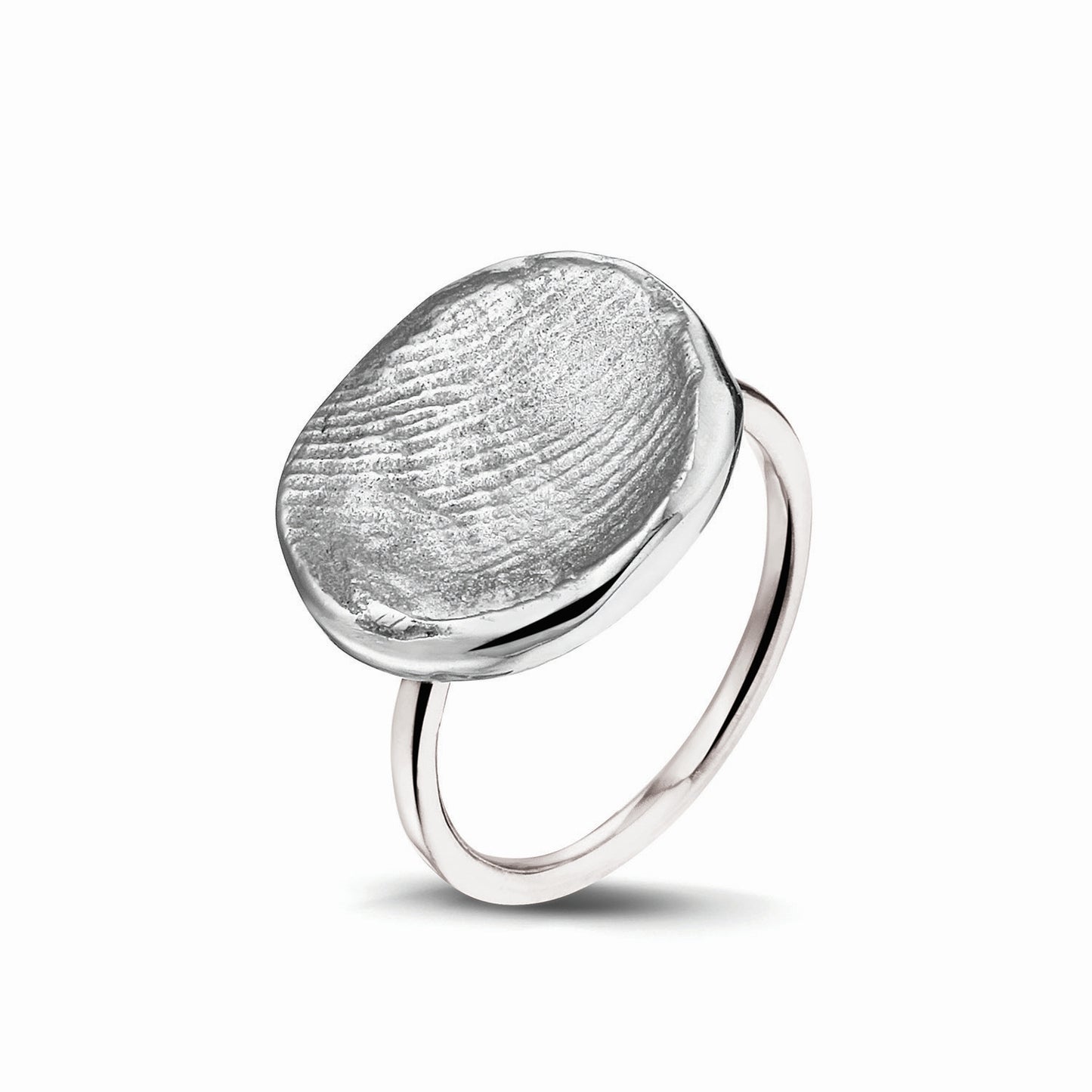 Ring met vingerafdruk