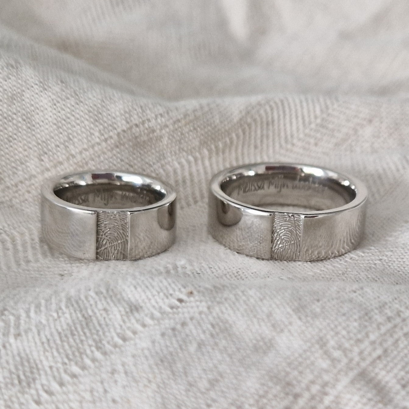 Ring met vingerafdruk