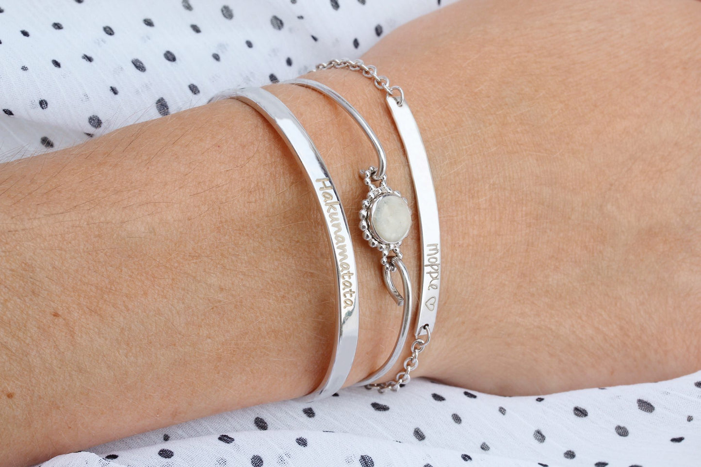 Zilveren as armband met as, haar of moedermelk,alle