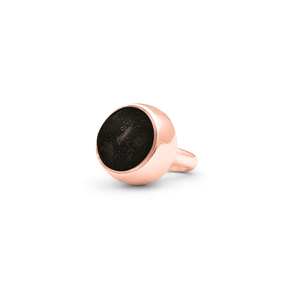Subtiele charm als gedenksieraad gevuld met as, haar of moedermelk. Black