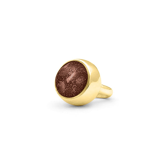 Subtiele charm als gedenksieraad gevuld met as, haar of moedermelk. Brown
