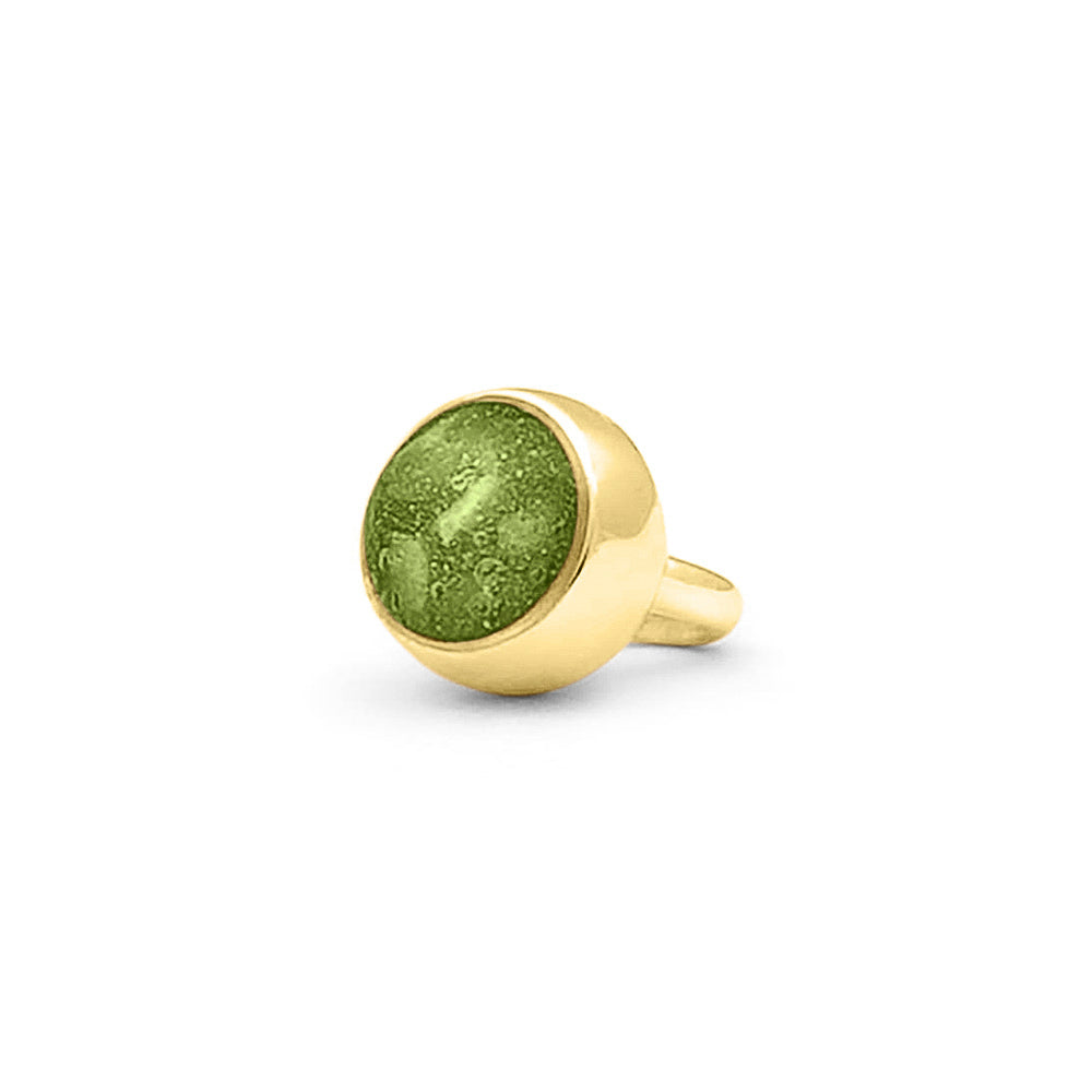 Subtiele charm als gedenksieraad gevuld met as, haar of moedermelk. Green