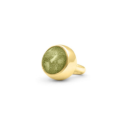 Subtiele charm als gedenksieraad gevuld met as, haar of moedermelk. Olive