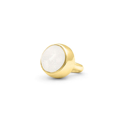 Subtiele charm als gedenksieraad gevuld met as, haar of moedermelk. White