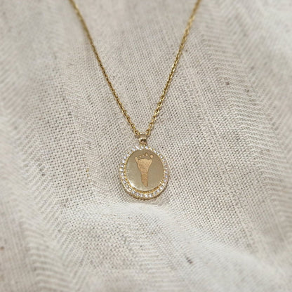 Hanger voorzien van een gravure uit collectie gedenksieraden. Alle