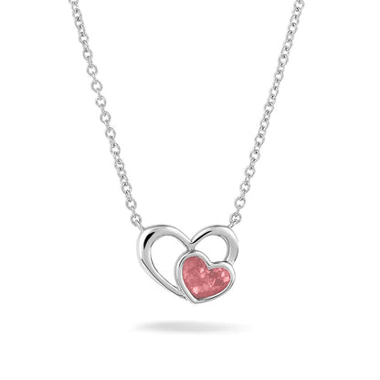 Ashanger hart, gedenksieraad, waar as en haar in verwerkt wordt. Soft