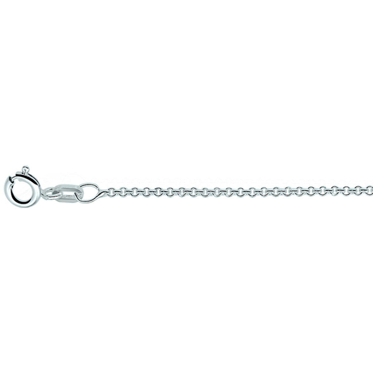 Zilveren collier gepolijst met anker schakel gediamanteerd. Deze uitvoering heeft een hele mooie uitstraling