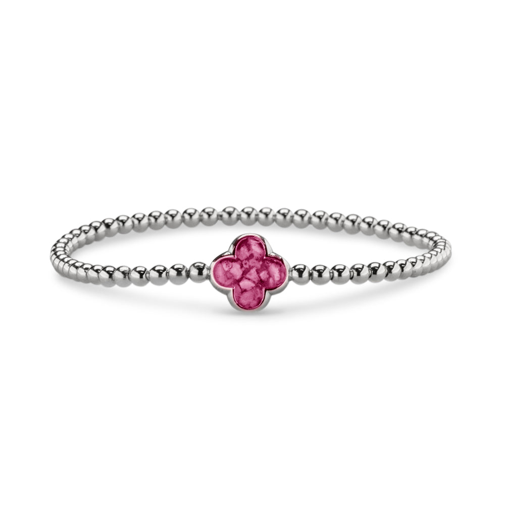 Flexibele as armband met compartiment voor as of haar, gedenksieraden. Fluo