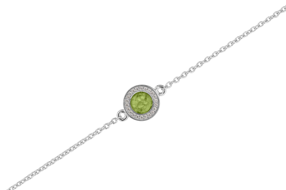 As armband met rondje als compartiment in het midden aan de voorzijde. Green