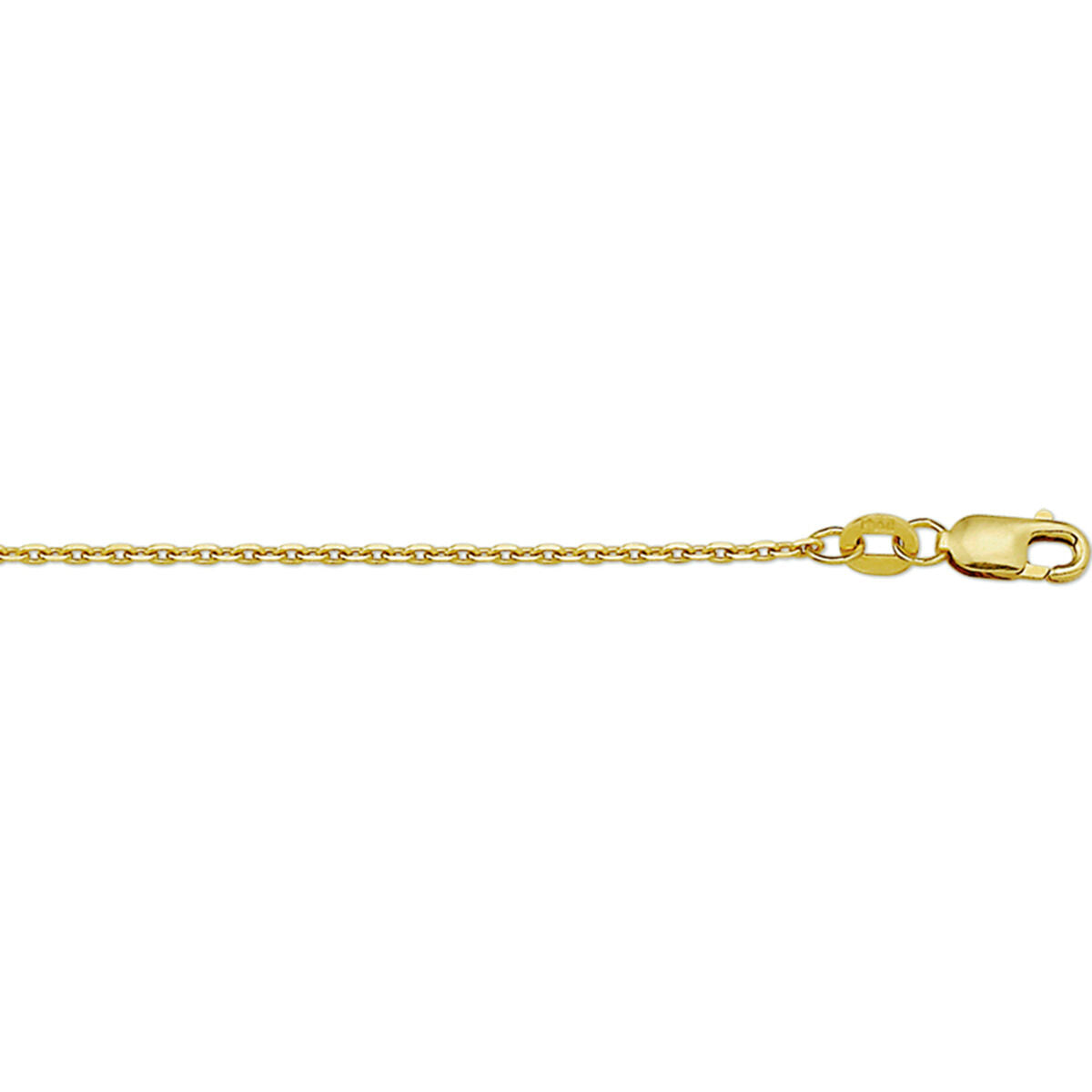 Collier gourmette geelgoud