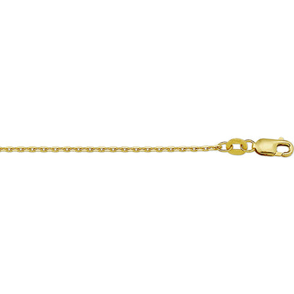 Collier gourmette geelgoud