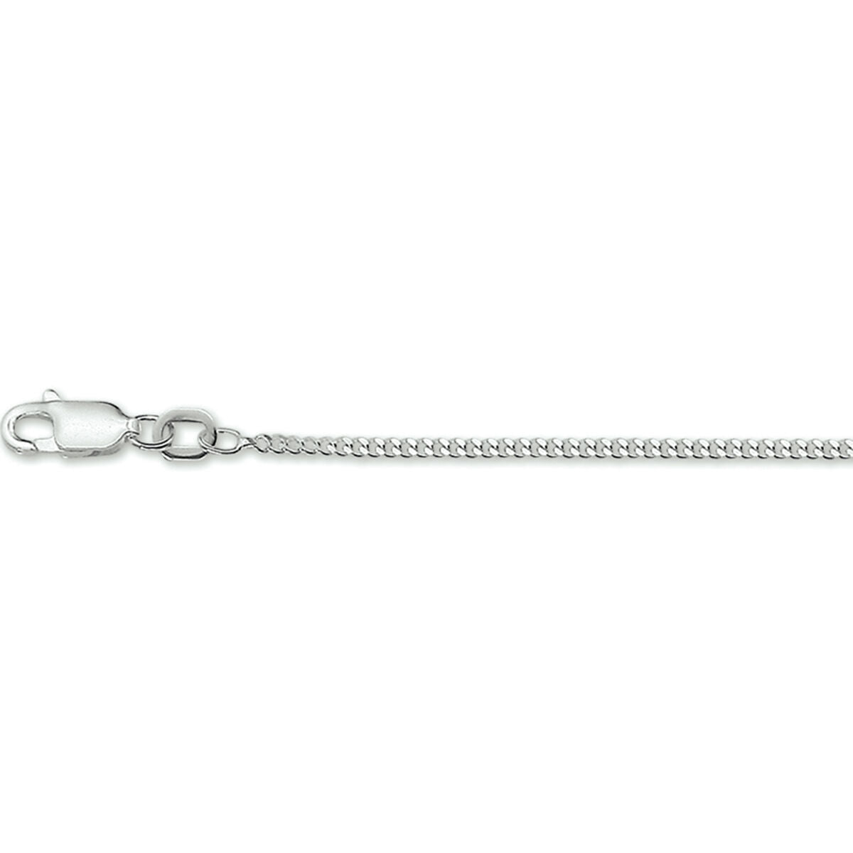 Zilveren collier gepolijst met gourmette schakel. Een exclusief collier met een trendloos design