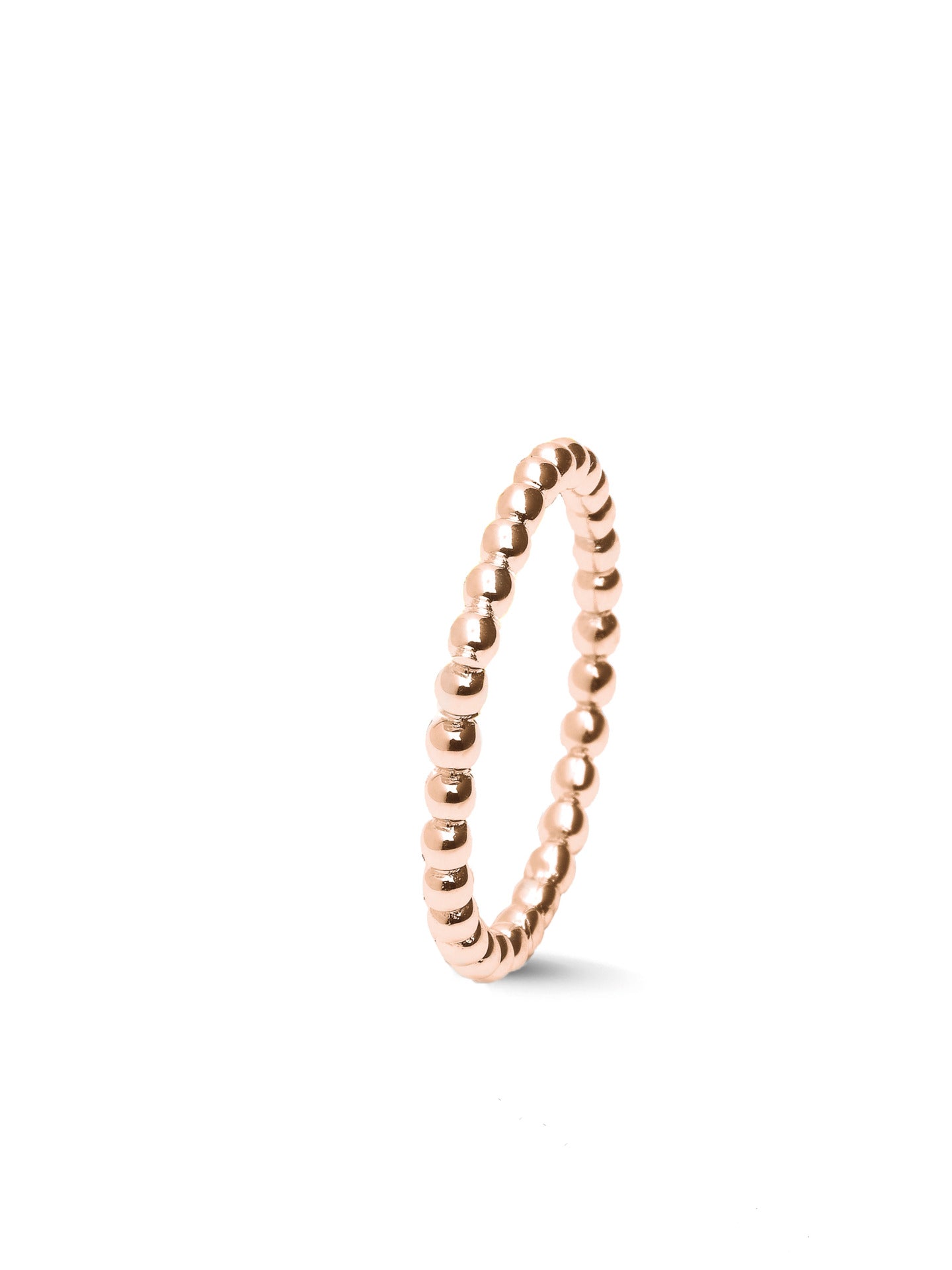Roségouden aanschuifring, trendy ring die gedragen wordt in combinatie met andere ringen uit de collectie gedenksieraden