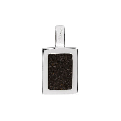 Ashanger rechthoekig plat, gedenksieraad, waar as en haar in verwerkt wordt. Black