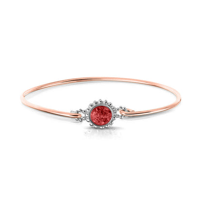 Roségouden as armband met as, haar of moedermelk. Red