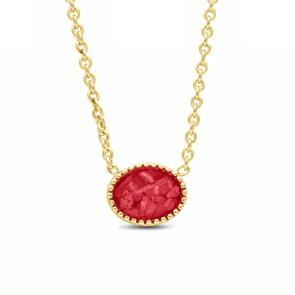 Ashanger, gedenksieraad, waar as en haar in verwerkt wordt. Red