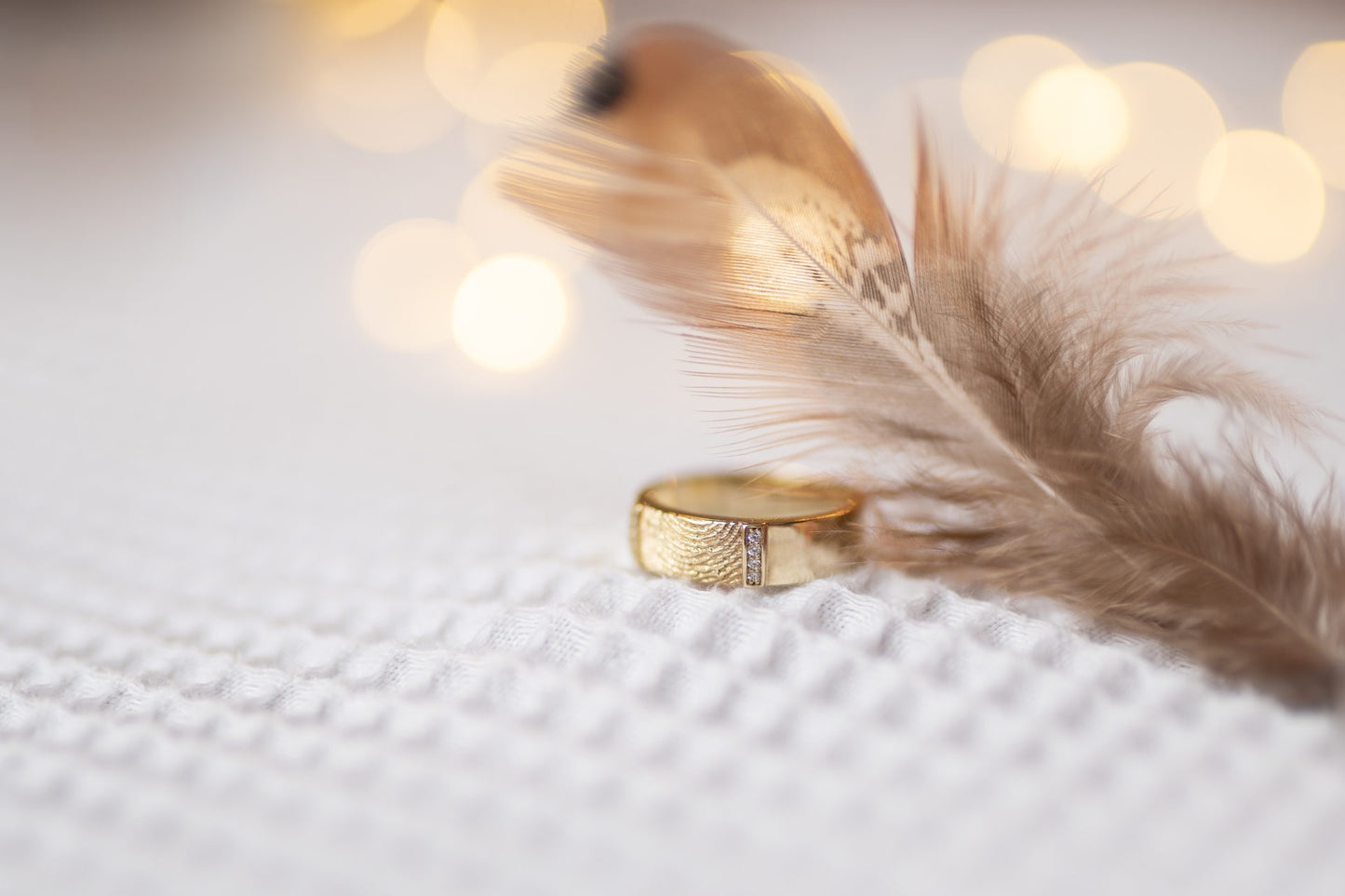 Ring met vingerafdruk