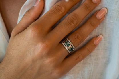 Ring met vingerafdruk