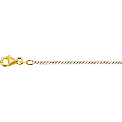 Geelgouden collier gepolijst met gourmette schakel. Een exclusief collier met een trendloos design